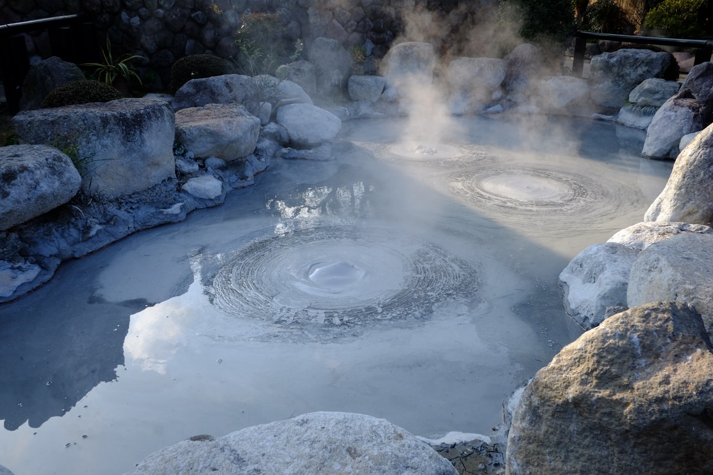 Mineral water and stone in a wild natural setting
