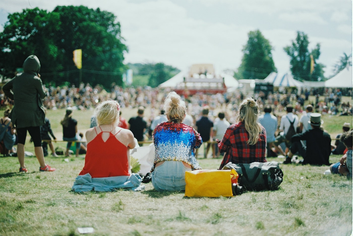 An open-air summer event in the city
