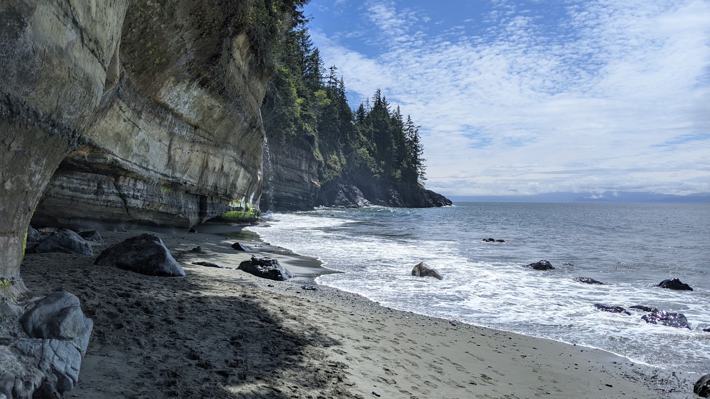 Remote island landscape reached by private transfer