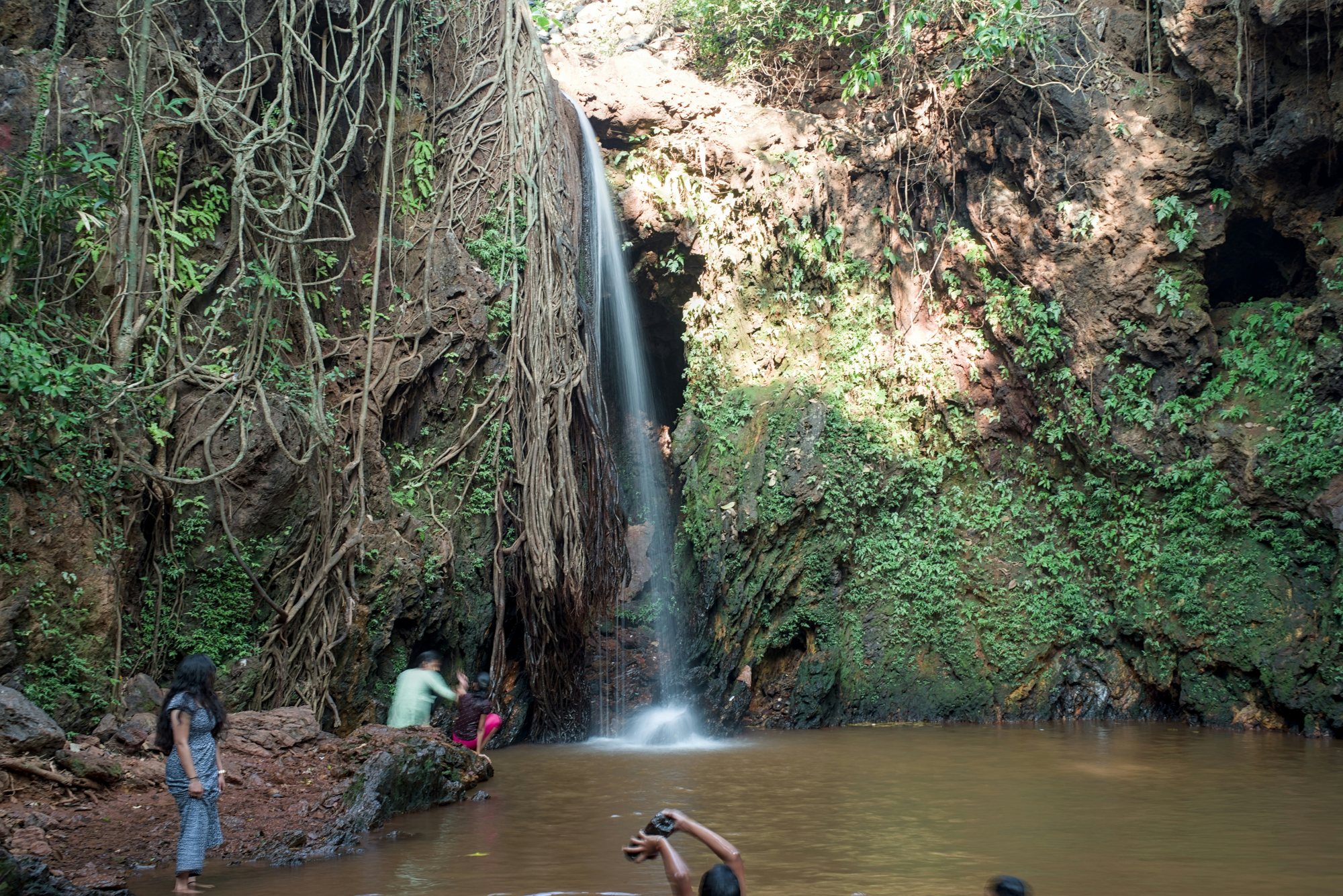 A natural waterfall and rock pool suited to a summer adventure